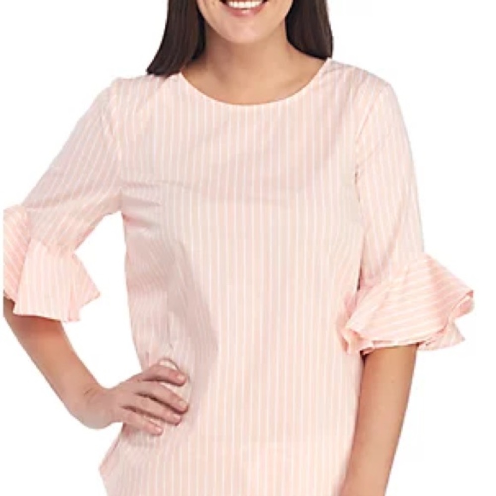 Calvin Klein Stripe Poplin Top